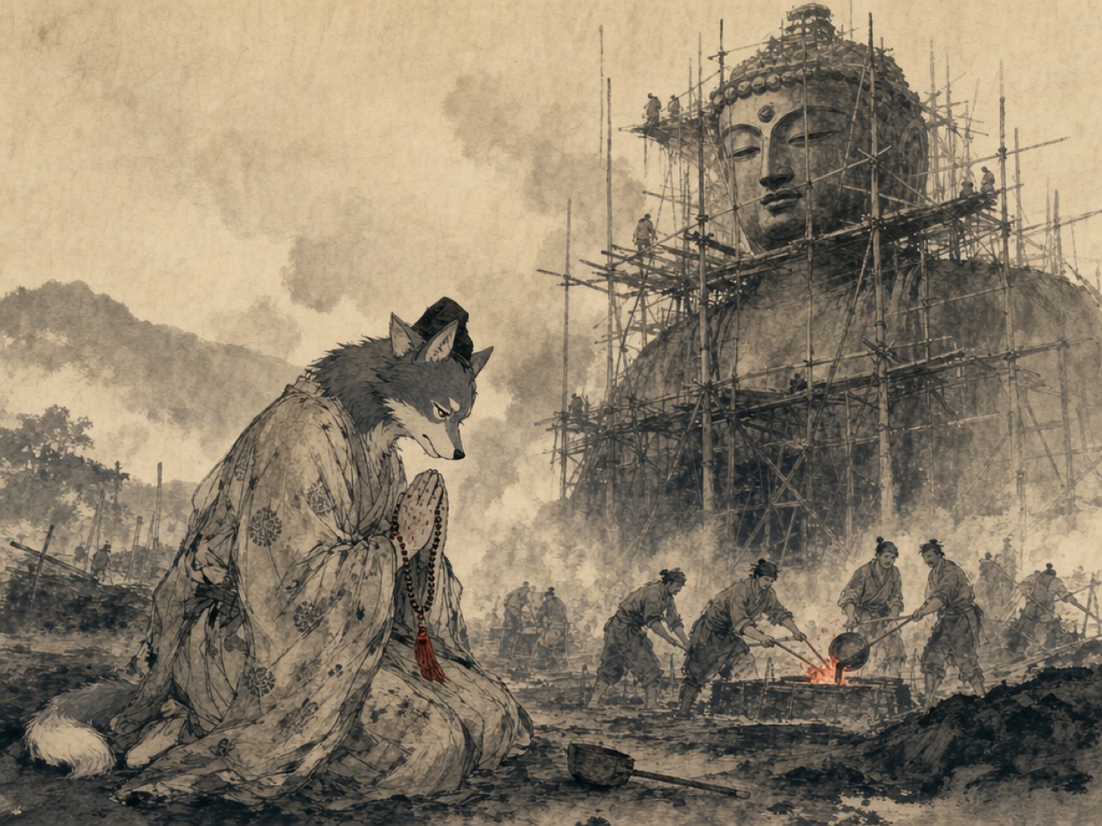 東大寺の大仏を建てたのは、目に見えぬウイルスだった の挿絵(マカミ)