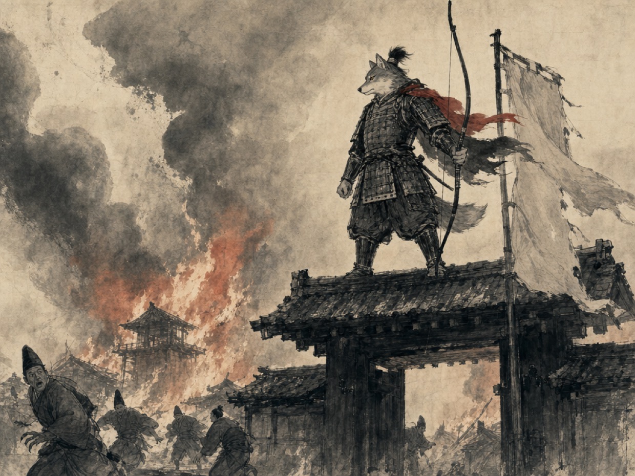 今昔物語集を書かせたのは、平将門と藤原純友である の挿絵(マカミ)