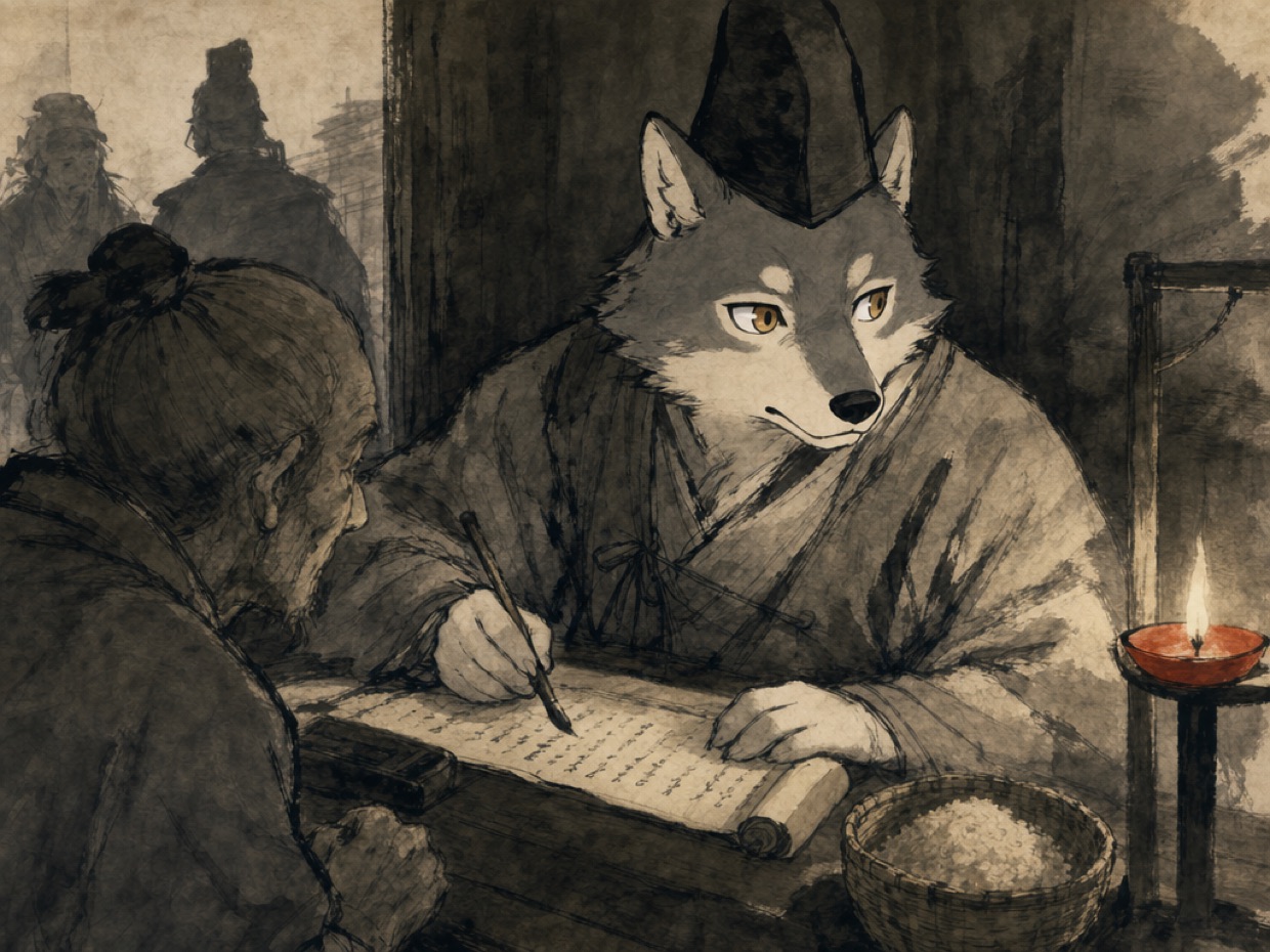戸籍に書かれた小さな嘘が、平安の悪徳役人をつくった の挿絵(マカミ)
