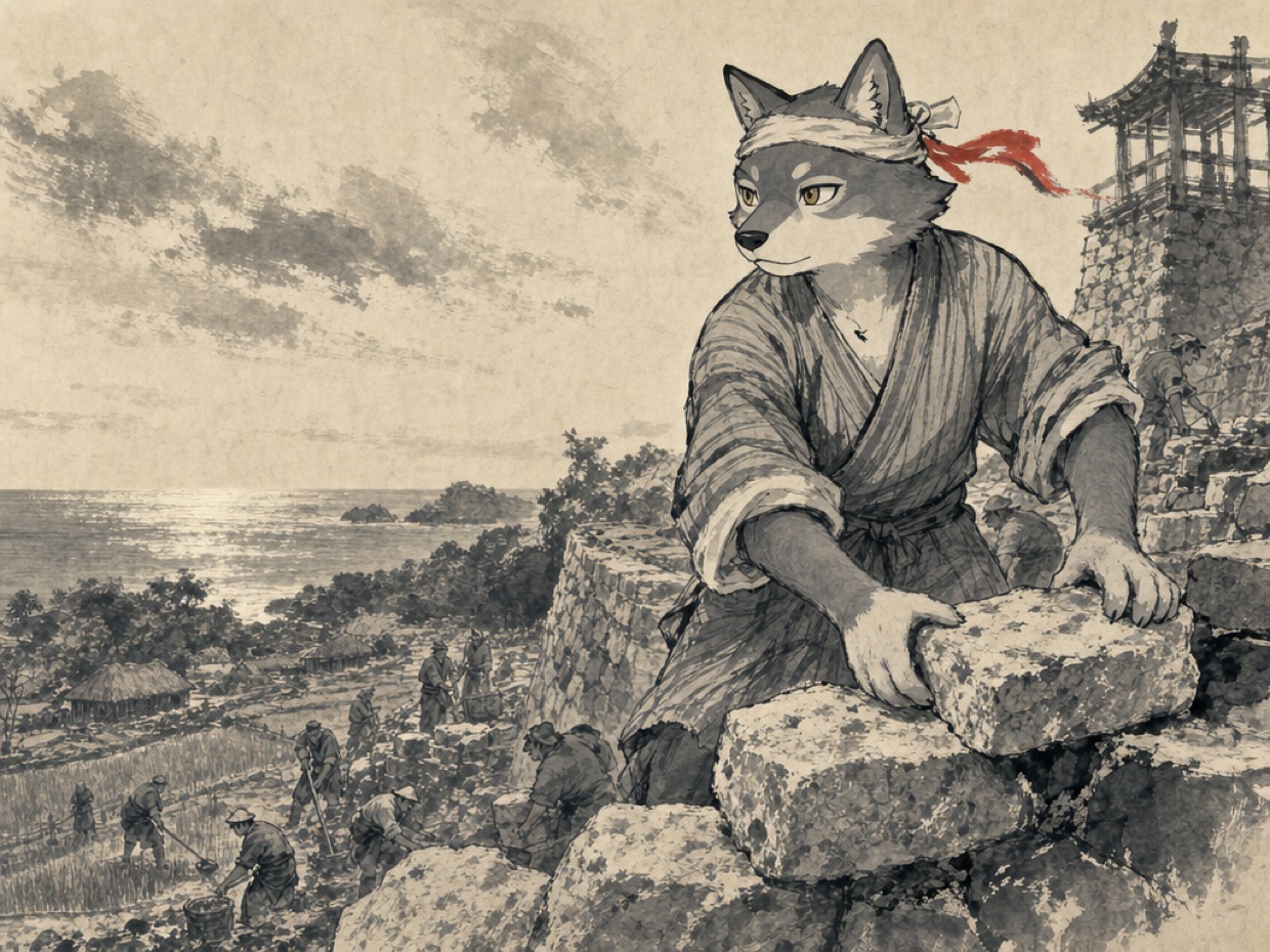 琉球の三国志は、石垣づくりから始まった の挿絵(マカミ)