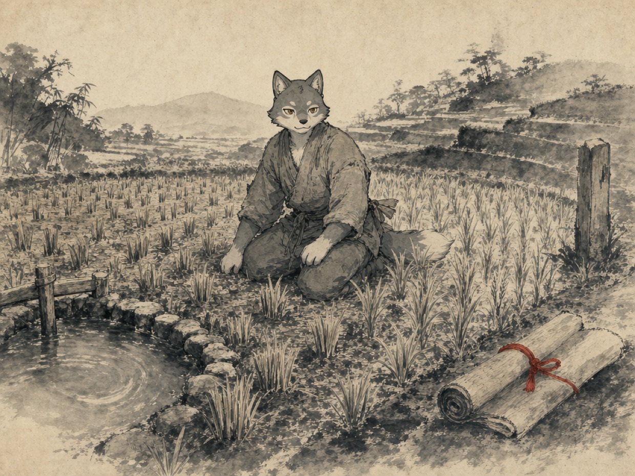 麦の裏作は、ため池を消しても畑に実る の挿絵(マカミ)