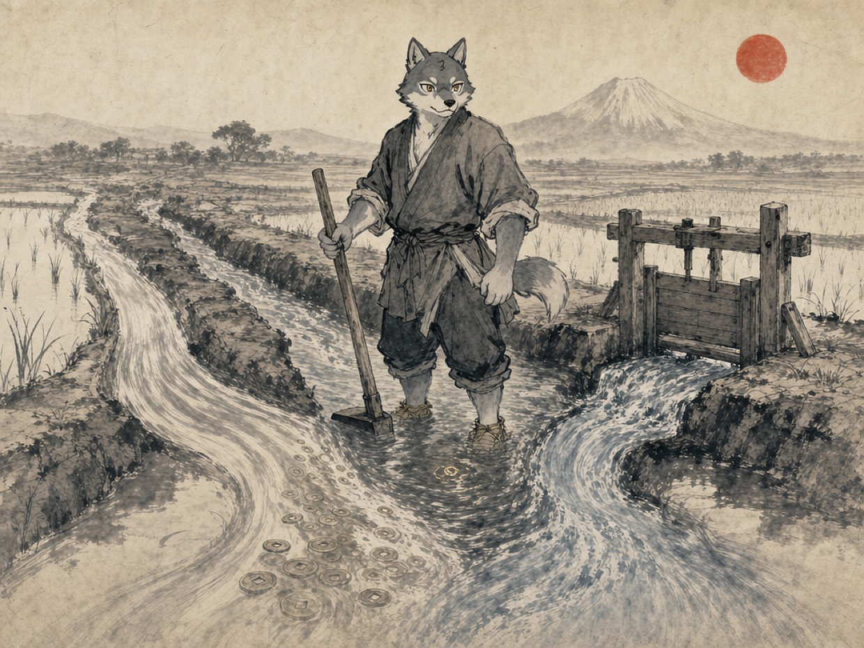江戸の田を倍にしたのは、鎖国の平和と参勤交代の借金だった の挿絵(マカミ)