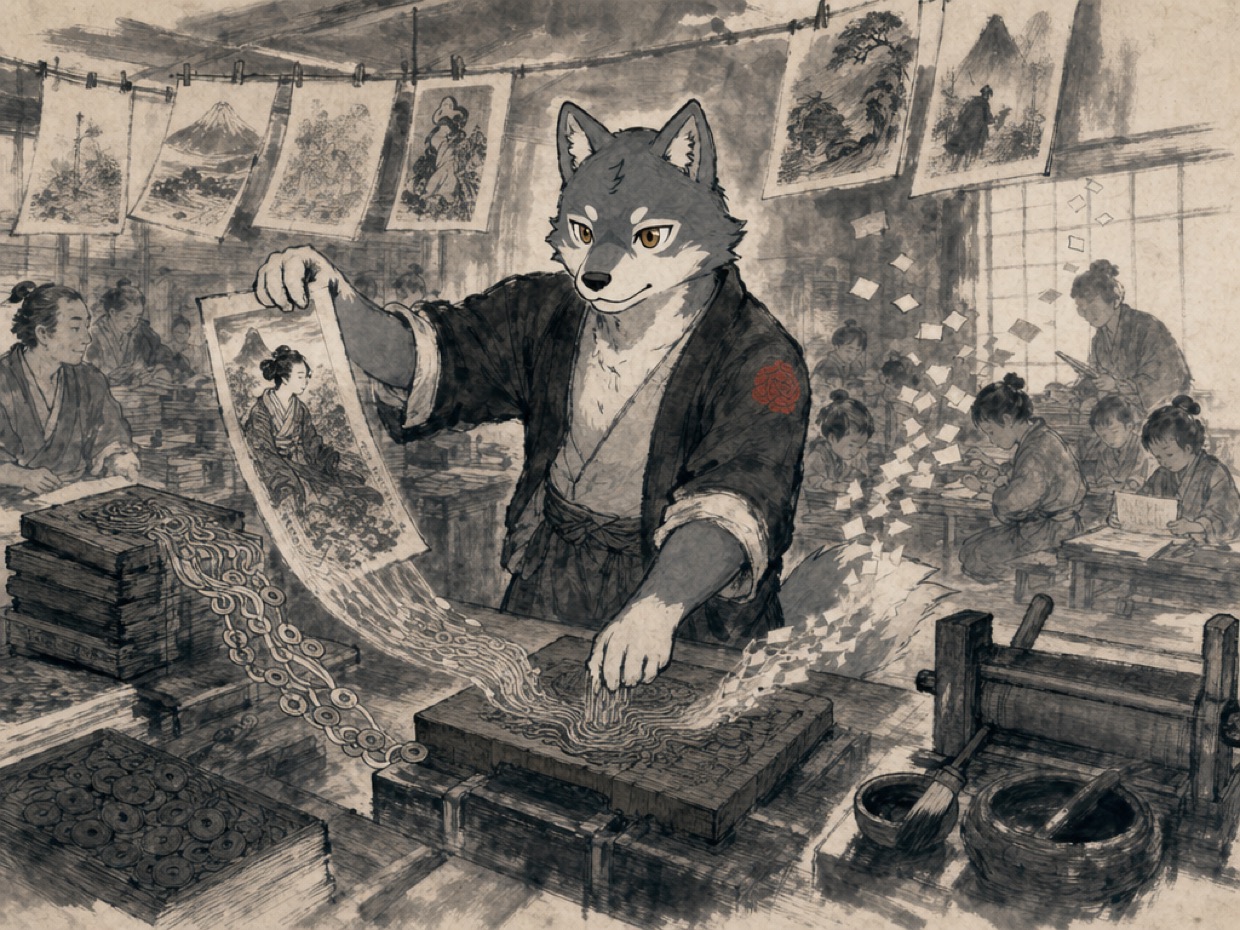 化政文化を咲かせたのは、絵師ではなく物流だった の挿絵(マカミ)