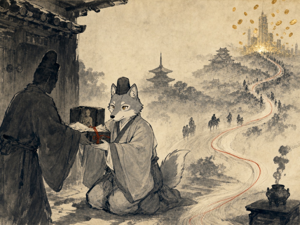 仏が運んだ糸は、1,448年かけてバブルの狂騒に届いた の挿絵(マカミ)