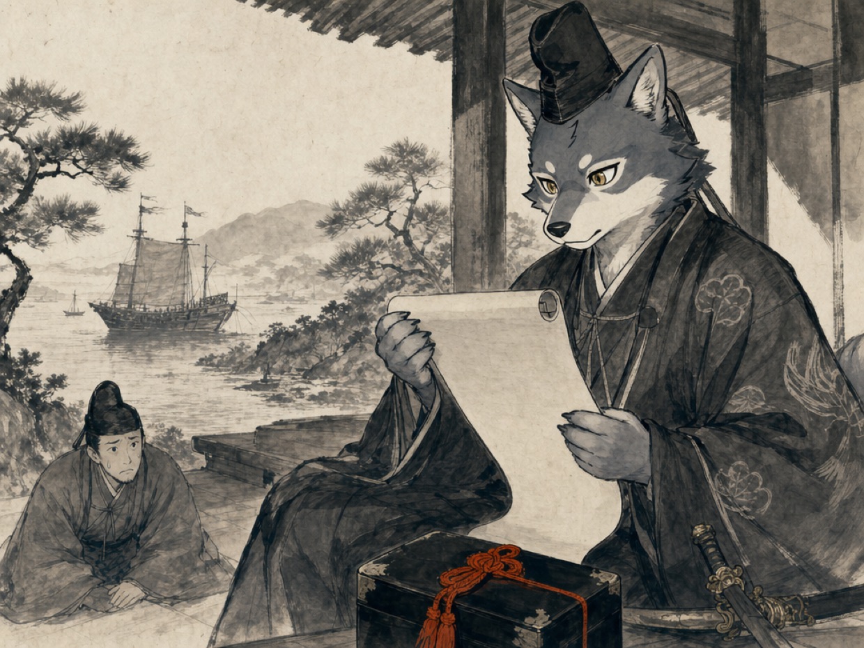 清が貿易を広東一港に絞った遠因は、日本へ送られた国書だった の挿絵(マカミ)