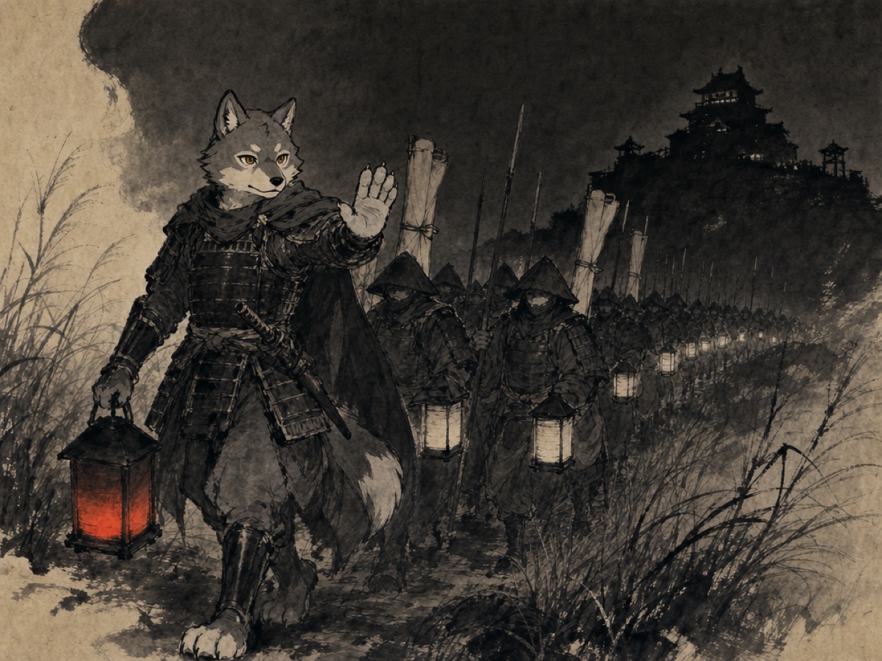 上杉家を割った後継争いの火種は、三十年前の北条の夜襲だった の挿絵(マカミ)